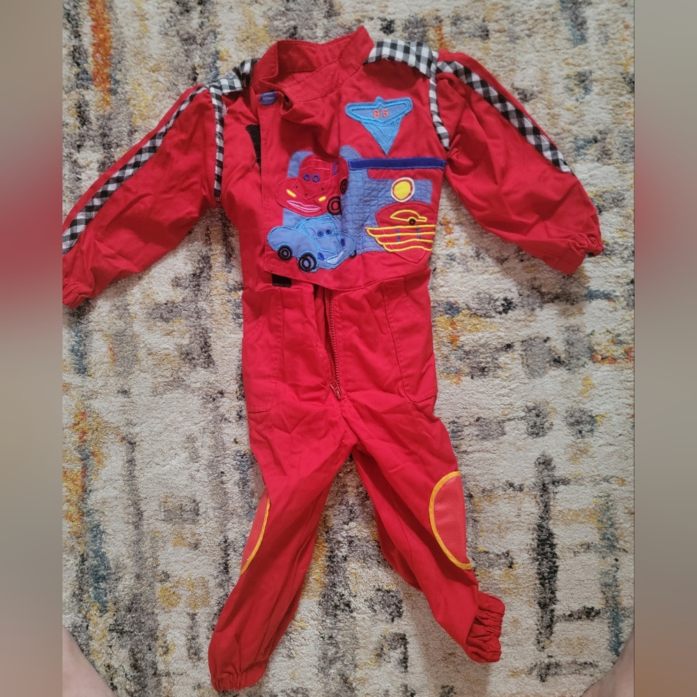 Handmade race car driver costume